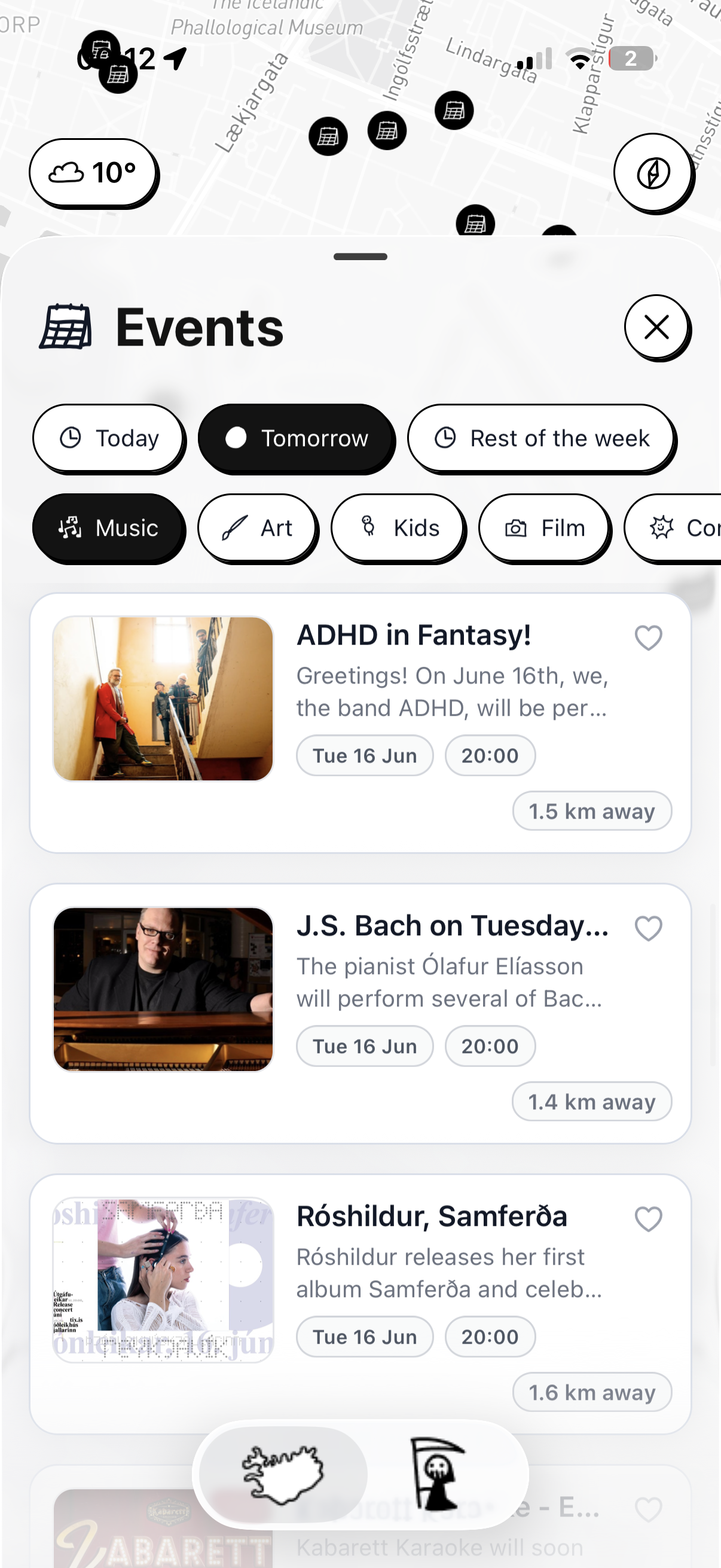 Tonight's events in Reykjavík filtered by category