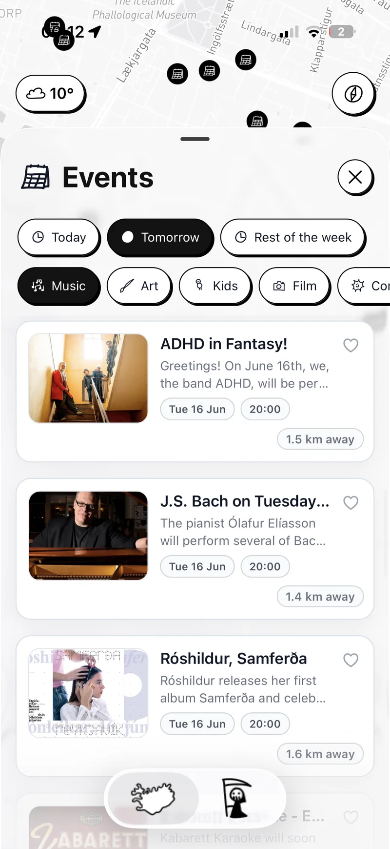 Tonight's events in Reykjavík filtered by category